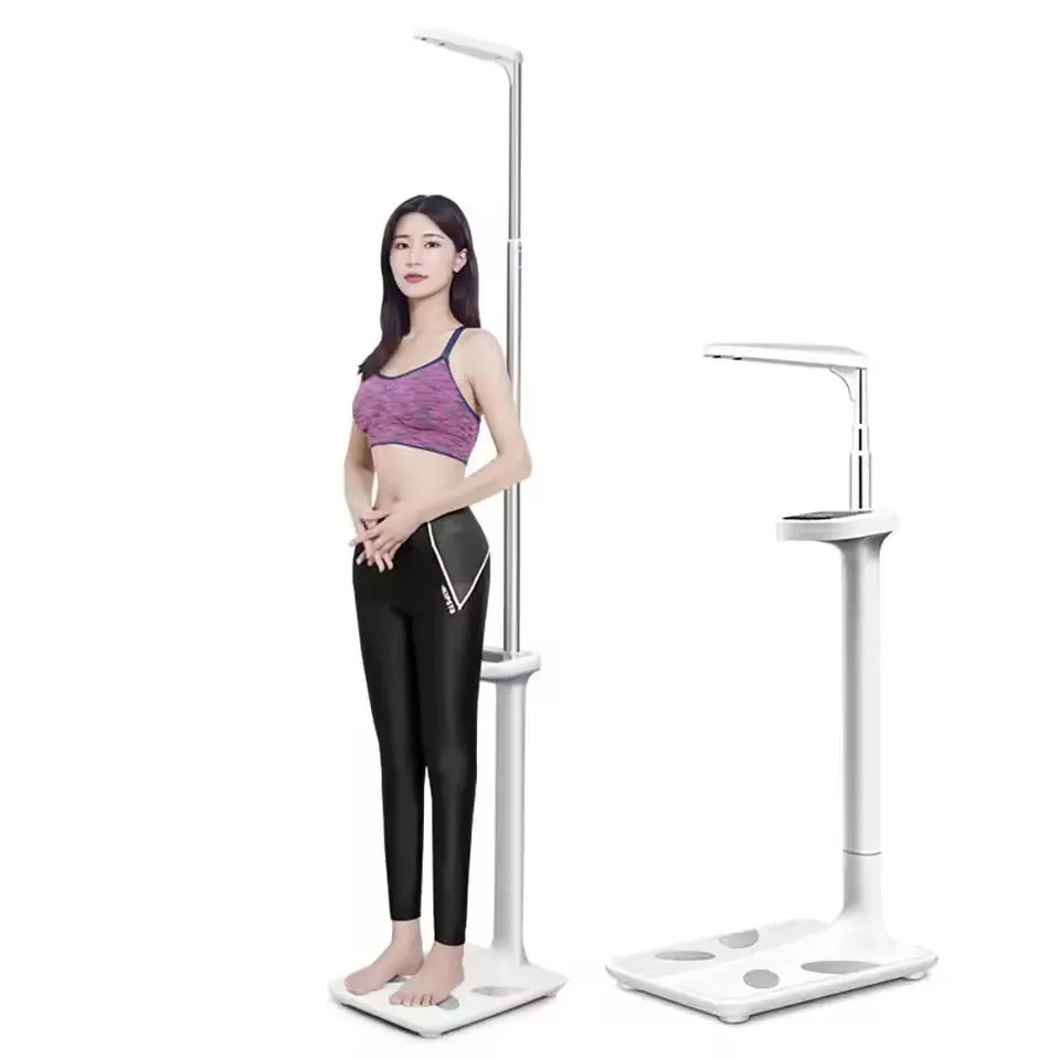 Digital Medical Scale Ultrasonic Height Weight Scale for Adults and Children Use Body Fat Analyzer BMI Water Measure Machine
