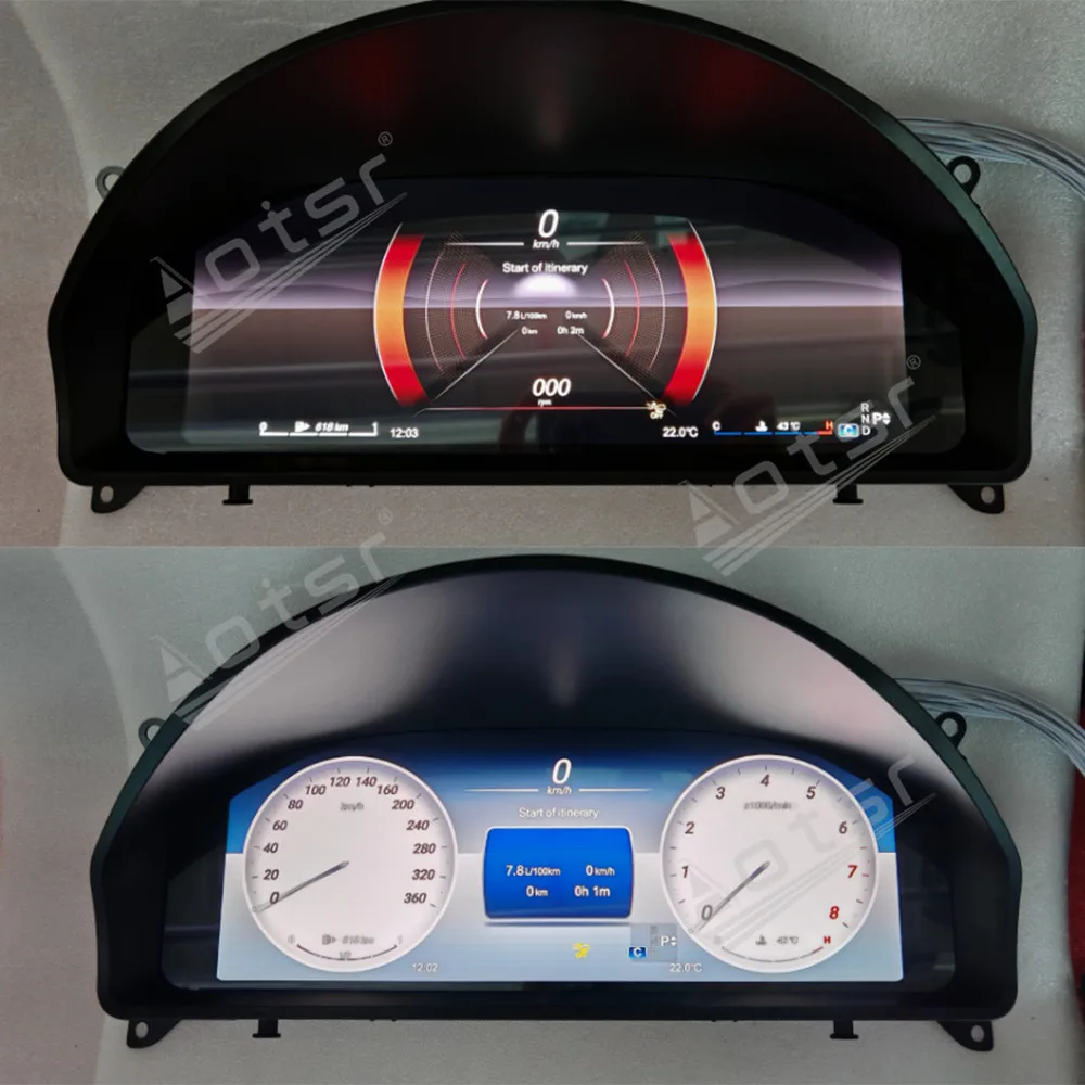 

Цифровой кластерный экран одометра для Mercedes-Benz GLK 2008-2015, приборная панель, виртуальный кабин, измеритель скорости, приборная панель, HD-экран