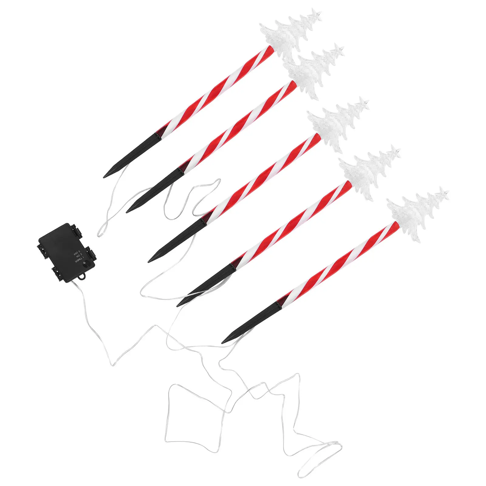 

1Set Xmas Cane Path Lamp Waterproof Christmas Decoration Light for Outdoor Garden Lawn Party Landscape Lighting