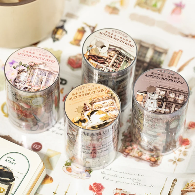 Stickers Tape 55mm*2m Classical Daily PET Die-Cutting Tape Scrapbook DIY & Handbook Mobile Phone Case Notebook Decoration