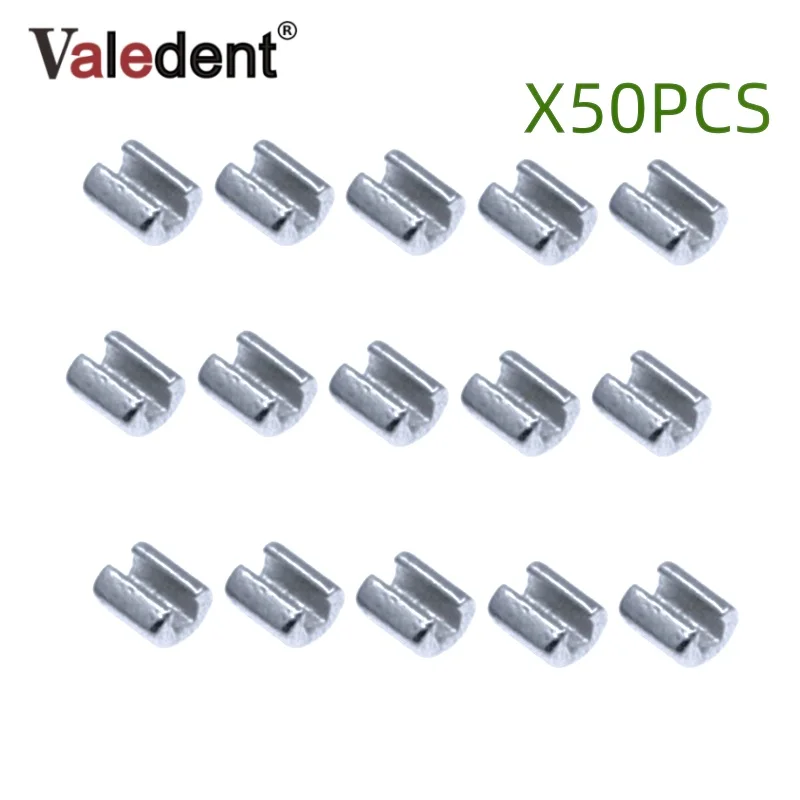 

50Pieces Dental Crimpable Hook Stop Orthodontic Dental Round Hole Wire Bracket End Dentist Positioning Tools