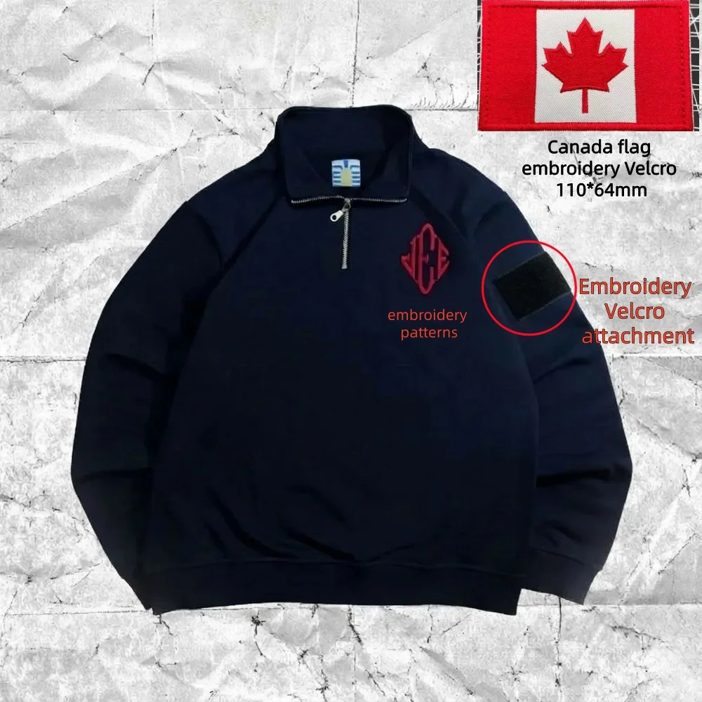 

Вышитый худи на молнии до середины груди 2026: винтажный оверсайз-свитшот в стиле ретро для мужчин и женщин, уличная одежда в стиле Харадзюку