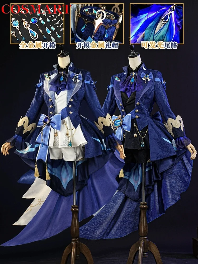 

COSMART Genshin Impact Furina Game Suit Gorgeous Handsome Uniform Cosplay Costume Halloween Party Role Play Outfit S-XXL