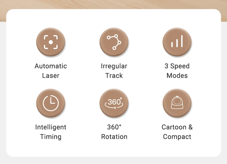 ROJECO Automatisches Haustierspielzeug, interaktiv, verstellbar, elektrisch, Katzenlaserspielzeug, für den Innenbereich, intelligentes Necken, Laser-Katzenspielzeug für Kätzchen, Hundebedarf – Detail 2