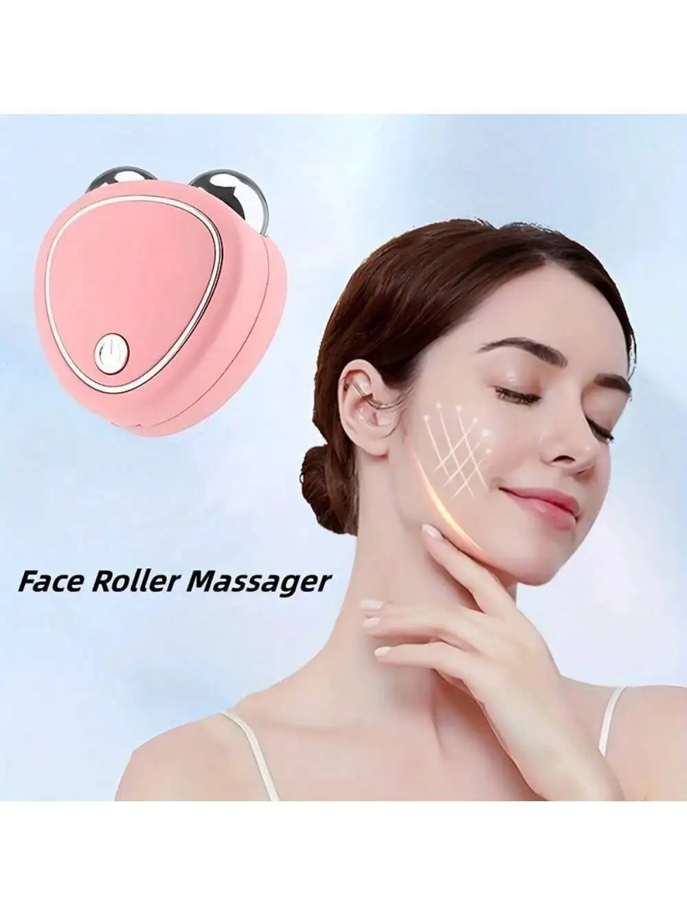 جهاز تدليك الوجه مع بكرات متقدمة لتدليك البشرة اللطيفة