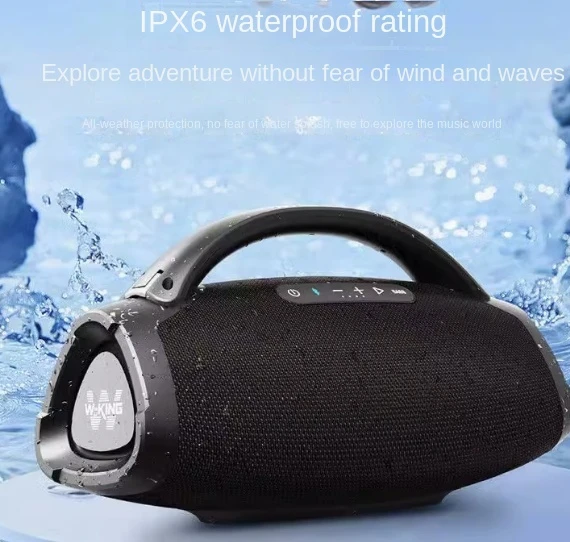 Latest D20 Powerful 200W Super Bass IPX6 Waterproof Outdoor boombox wireless Bluetooth speaker, with fast charging