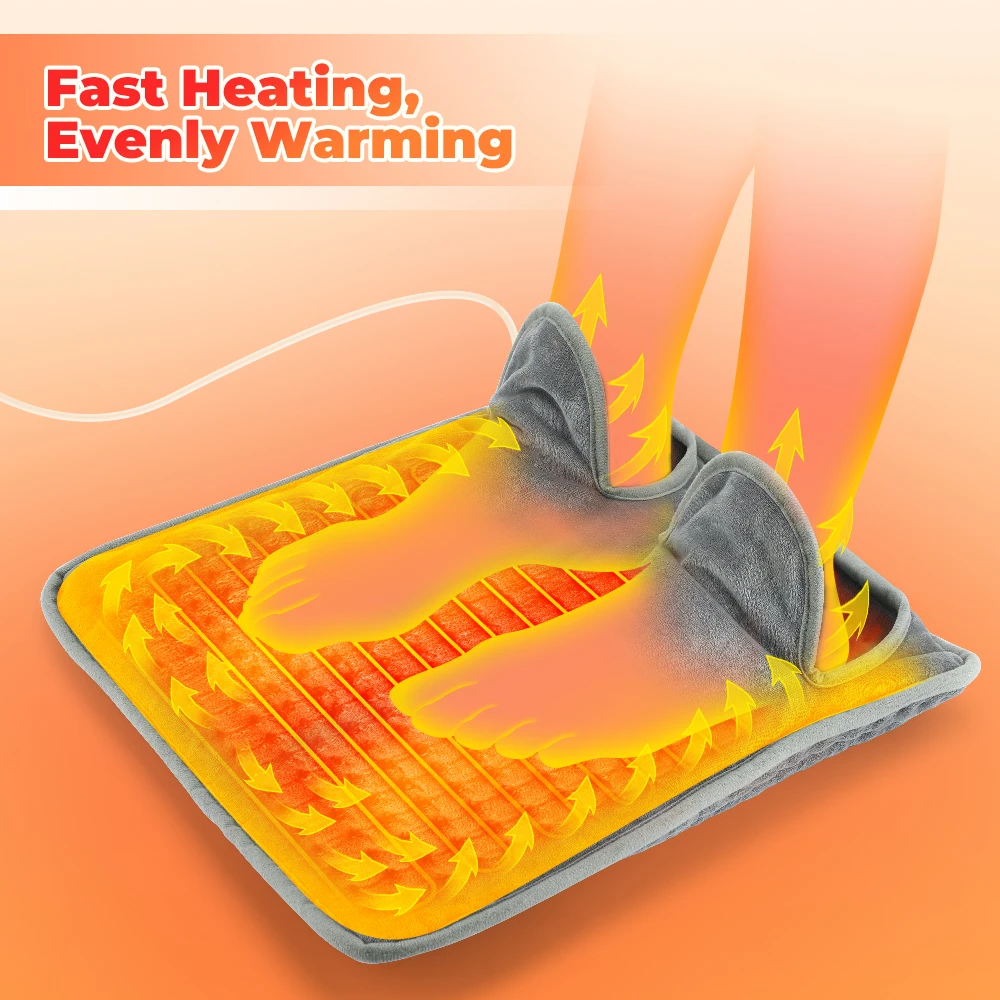 

Electric Heating Foot Warmer Winter Soft Foot Warming Device Office Household Hand Warming Pad Working Bedroom Study Room