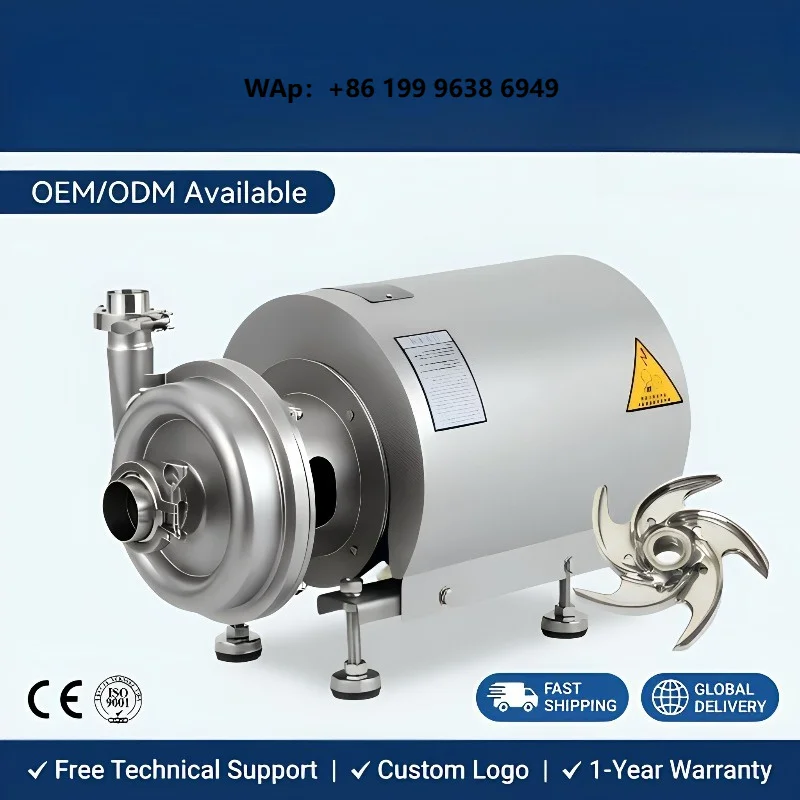 KEDUN KDP 25T/h Sanitary Centrifugal Pump **Ready for Local Motor** SS316L Food Grade Colombia