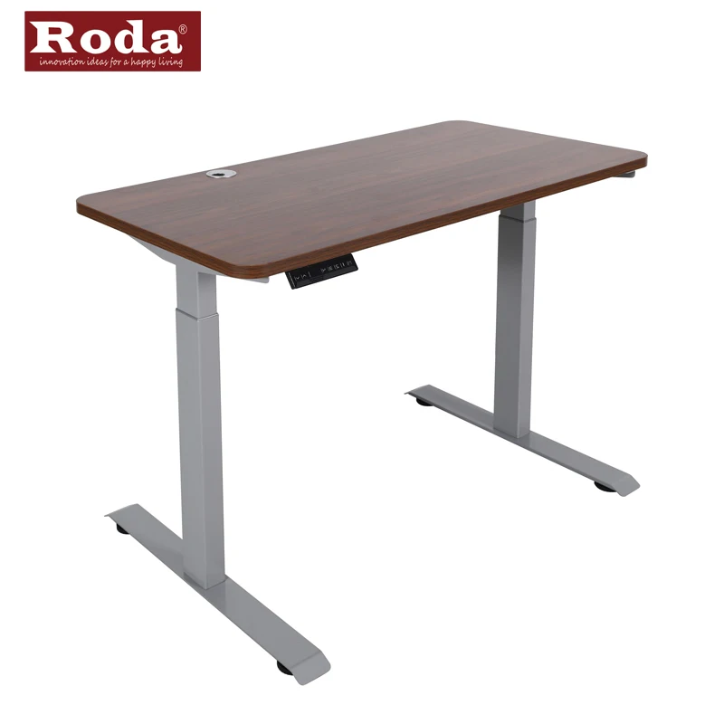 

2024 Newest design electric lift sit stand adjust height up and down modern laptop pc table elevating computer desk