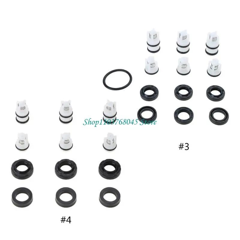 Household High Pressure Car Washer Seal Oil Check Valves Portable Water Pump Repair Parts Kits Cleaning Machine Accessory