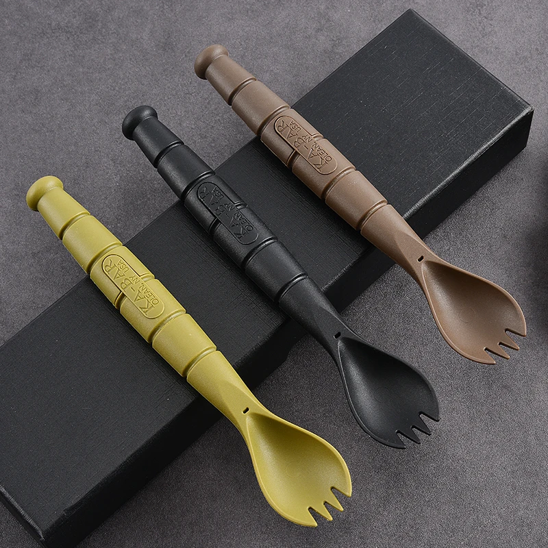 Tactical Table Fork And Spoon EDC Mini Products Outdoor Tableware Knife, Fork And Spoon Set Multi-Functional Tools - view 5