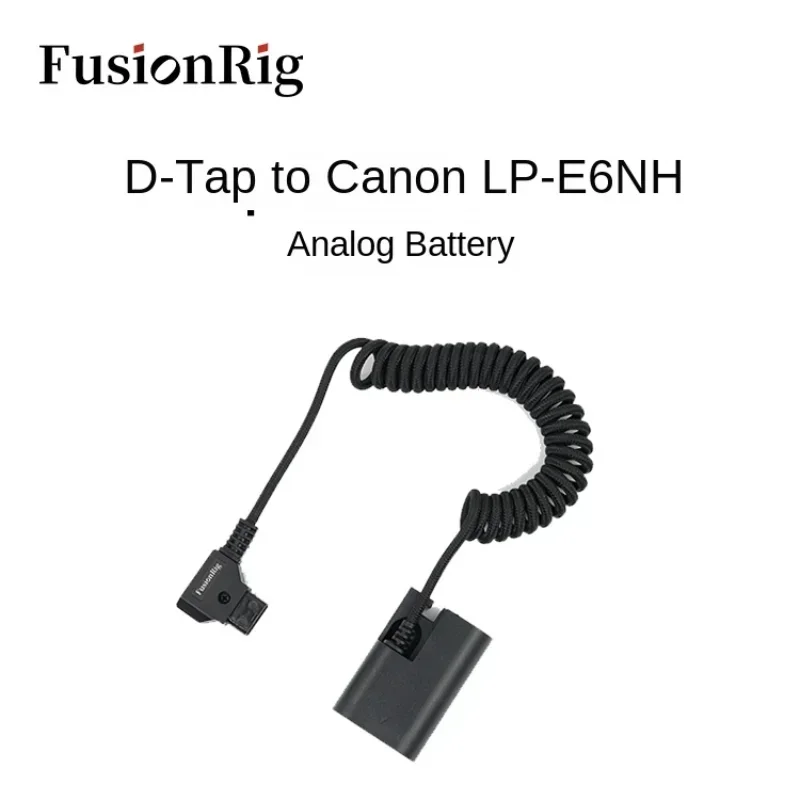 D-Tap to LP-E6nh Braiding Thread Testing Battery Analog Battery for Canon SLR