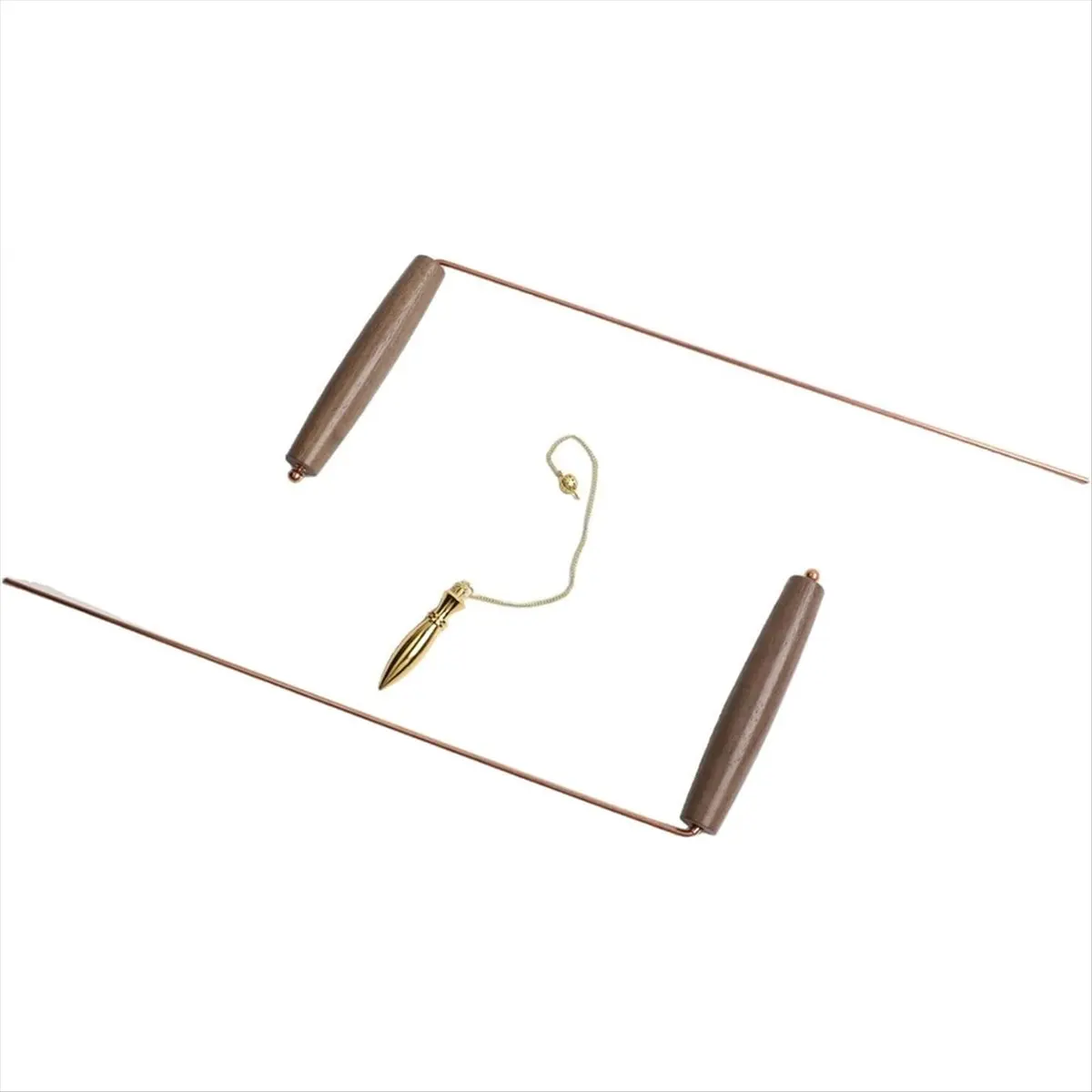 

Набор для гадания ABUA: латунные датчики с ручками из орехового дерева, медные балансиры для поиска воды и минералов, инструменты для металлоискательной диагностики