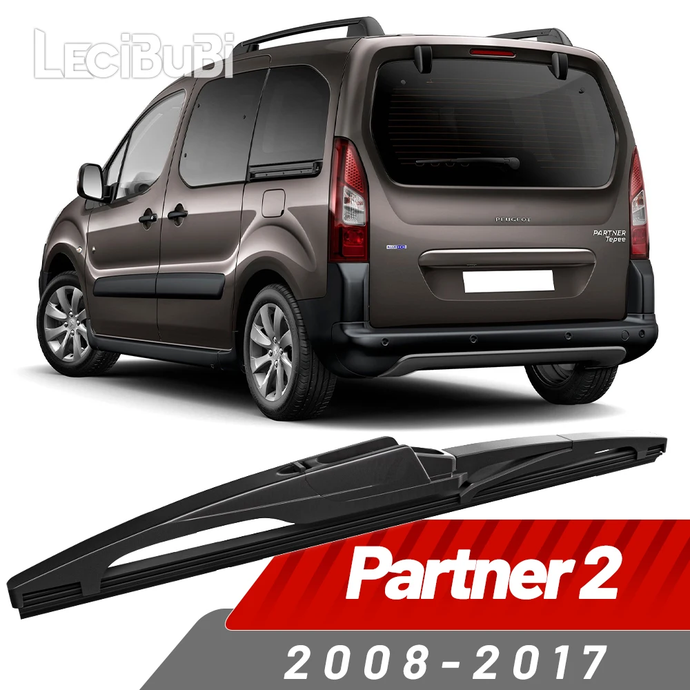 Rear Windshield Wiper Blade Windscreen Wipers Accessories For Peugeot Partner 2 2008-2017 2009 2010 2011 2012 2013 2014 2015
