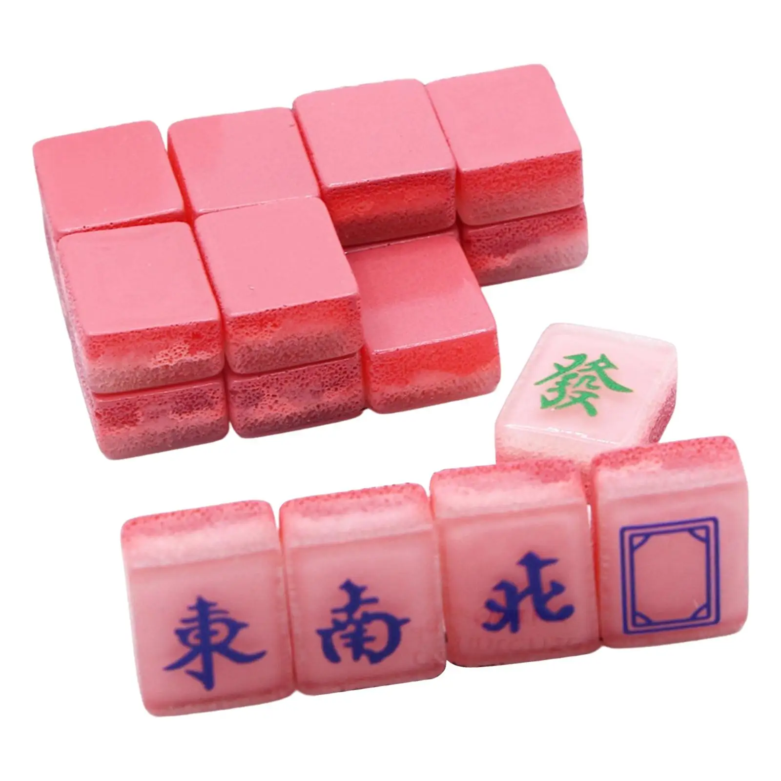 

Набор из 18 миниатюрных брелоков-подвесок в виде китайских плиток маджонга из смолы для сумок и украшений