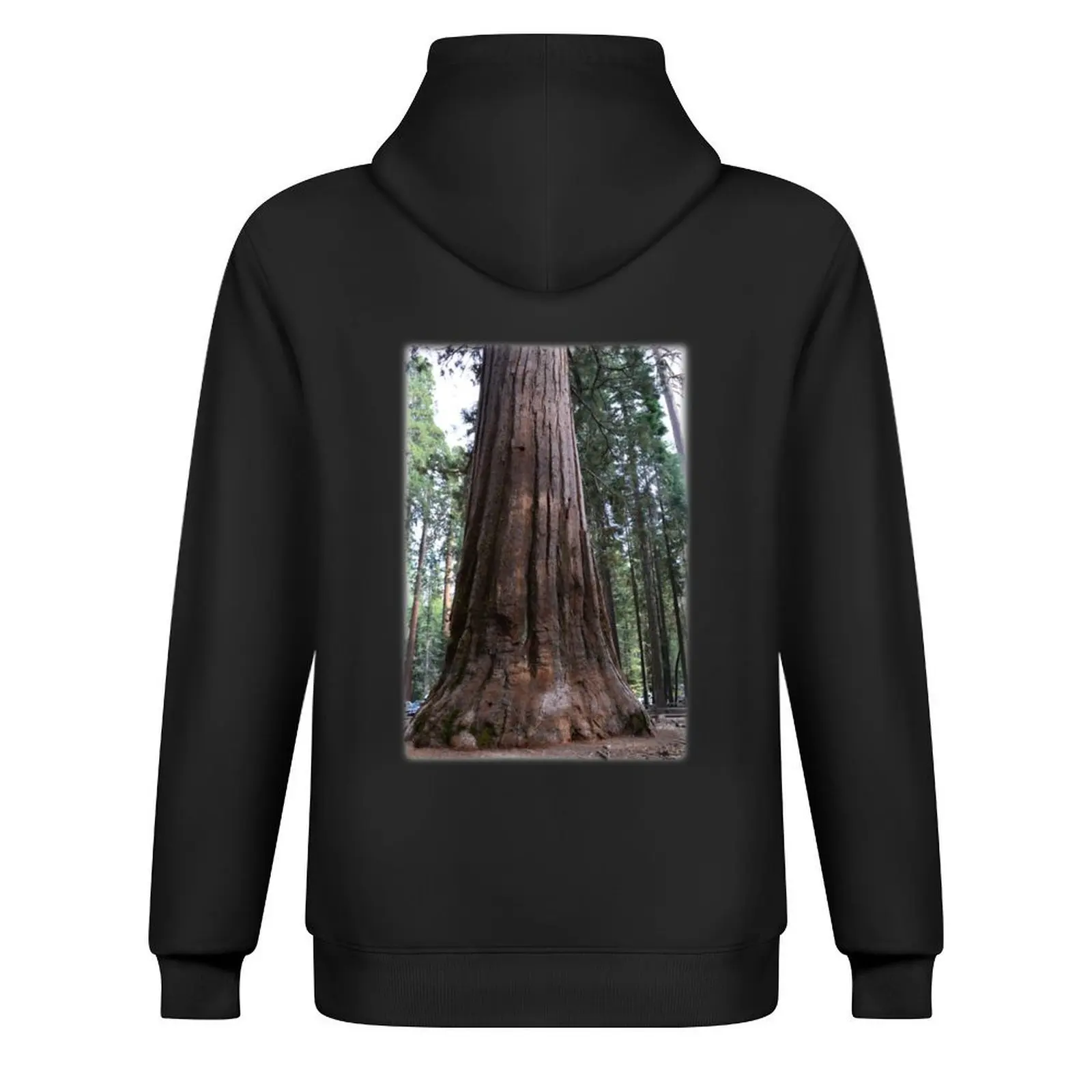 كاليفورنيا شجرة الخشب الأحمر الترتر العملاقة. هوديي أنيمي ملابس رجالية عرق قميص ملابس رجالية سترة الخريف الرجال هوديي الرسم #3