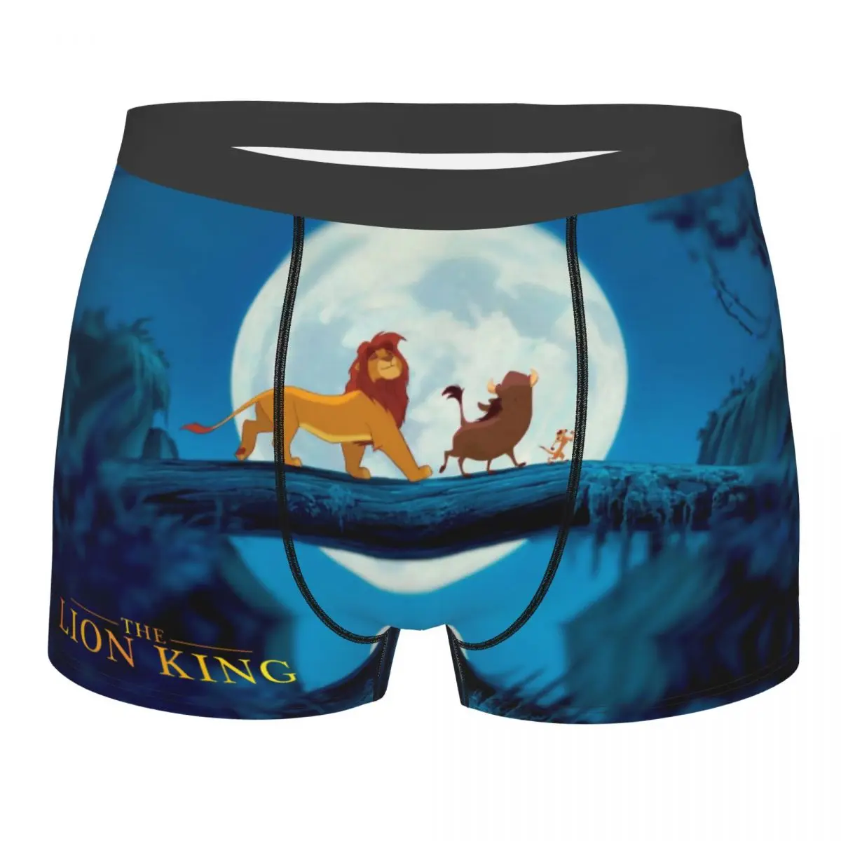 Simba Head Classic Disney｠The Lion King｠Film Underpants Homme Panties Man Underwear Comfortable Shorts Boxer Briefs