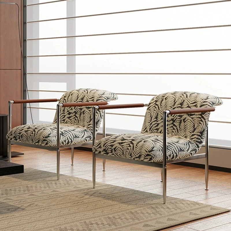 

Casual Italian minimalist armchair high-end cafe single sofa