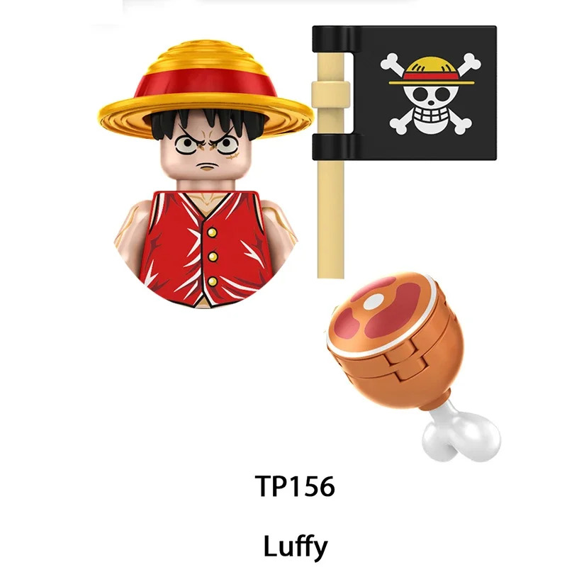 TP1020Luffy Zorro Franky ROBIN blocs de construction japon Anime briques poupées Mini jouet d'action figurines assembler des blocs enfants cadeaux