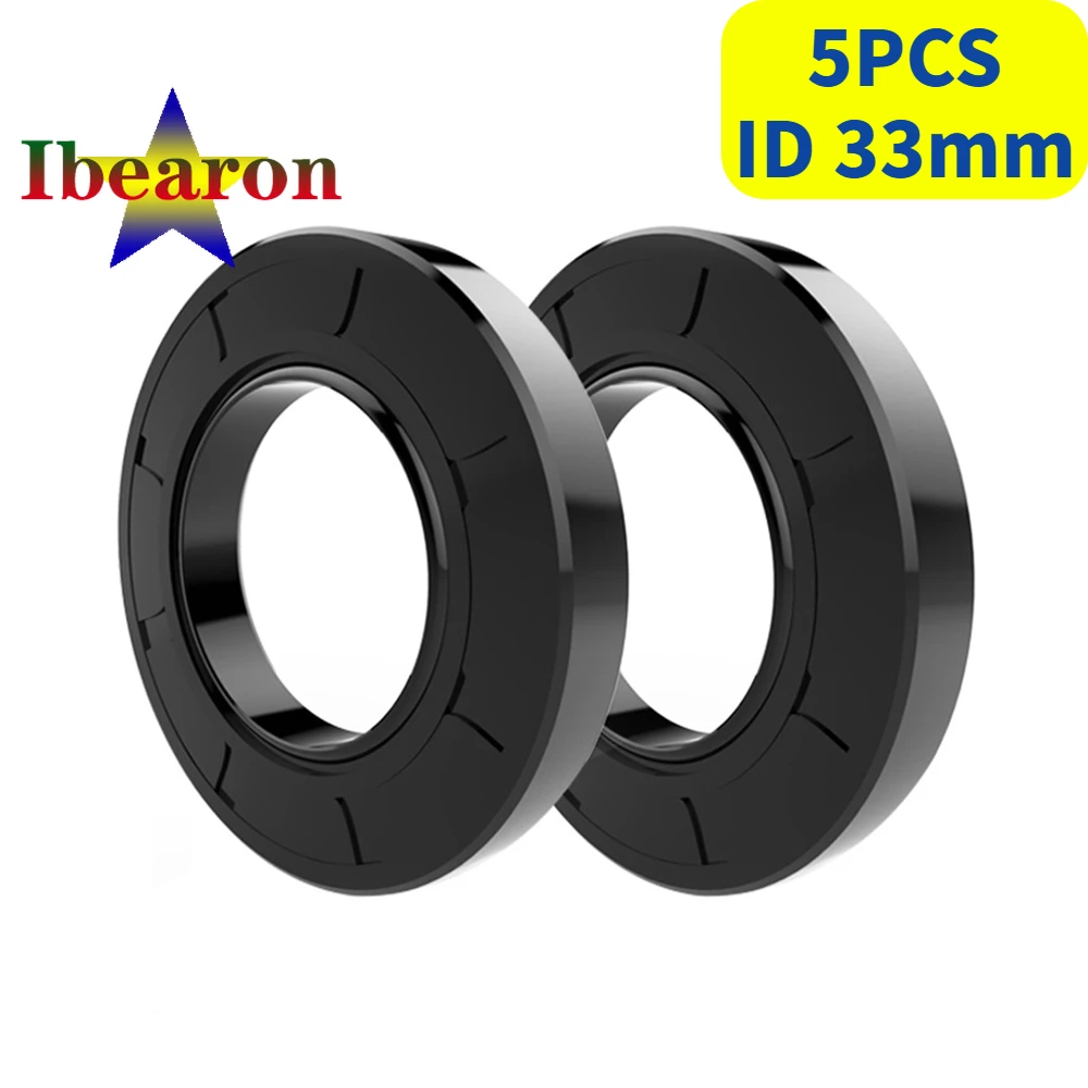 

5PCS TC ID 33mm Framework Oil Seal NBR(Nitrile Rubber Buna) Sealing Gasket High Quality Standard Parts