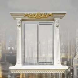 Durable ABS Plastic Square Column Window Border Mold, Concrete Door Frame Mould, Exterior Wall Decor, 200*300cm/ 78.74*118.11in