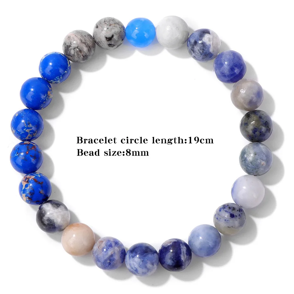 Sonnensystem-Planeten 8MM Perlenarmband für Herren, Handrosenkranz-Accessoires, Sonne-Mond-Erde-Seilarmband – Detail 2