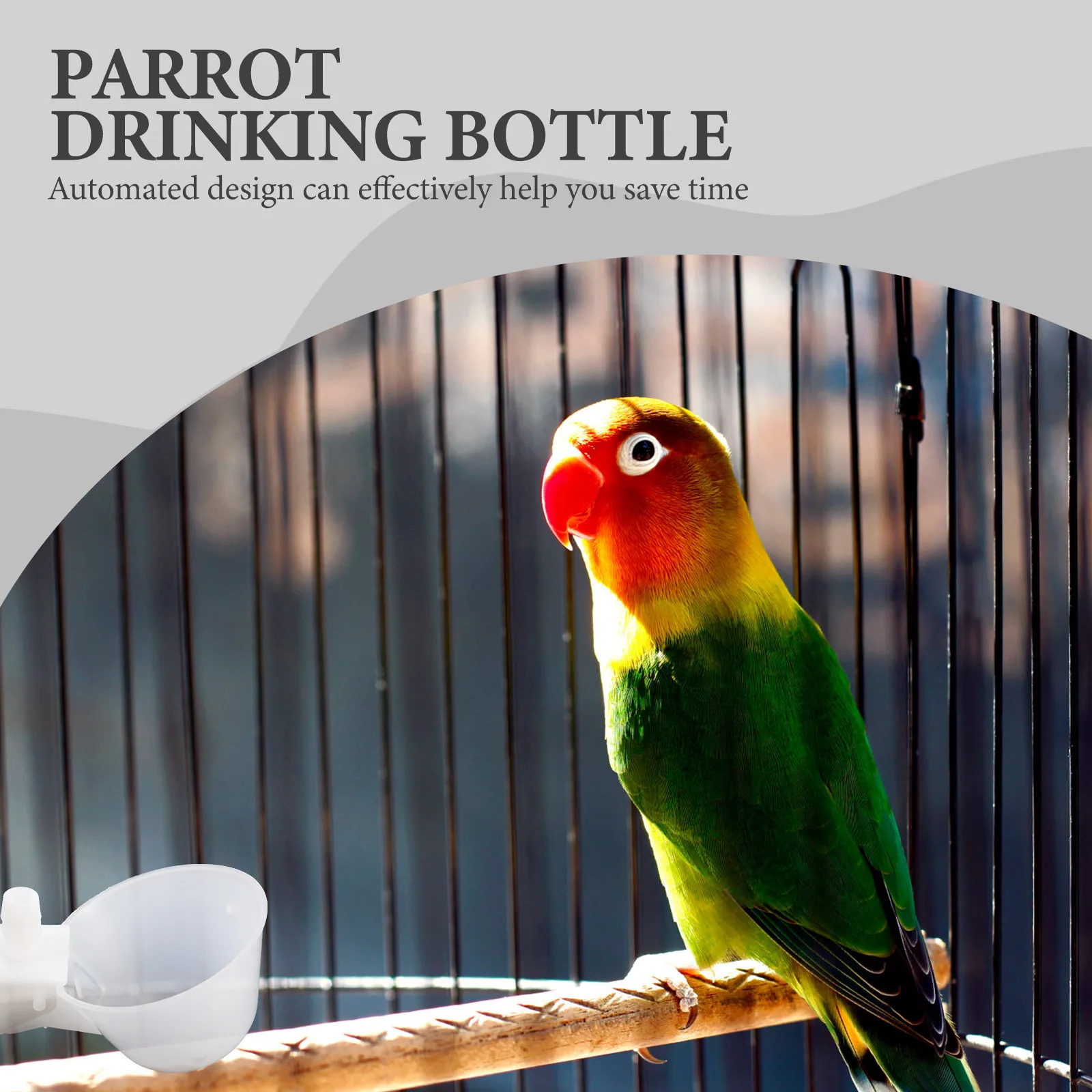 10Sets Automatic Bird Drinking Device High Performance Plastic Easy Install for Cage Chick Quail Parrot Duckling Pet Accessories