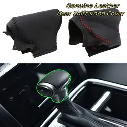 Leather LHD AT Car Gear Shift Collars for Trumpchi GS8 2018-2020 Accessories Gear Head Shift Knob Protection Cover