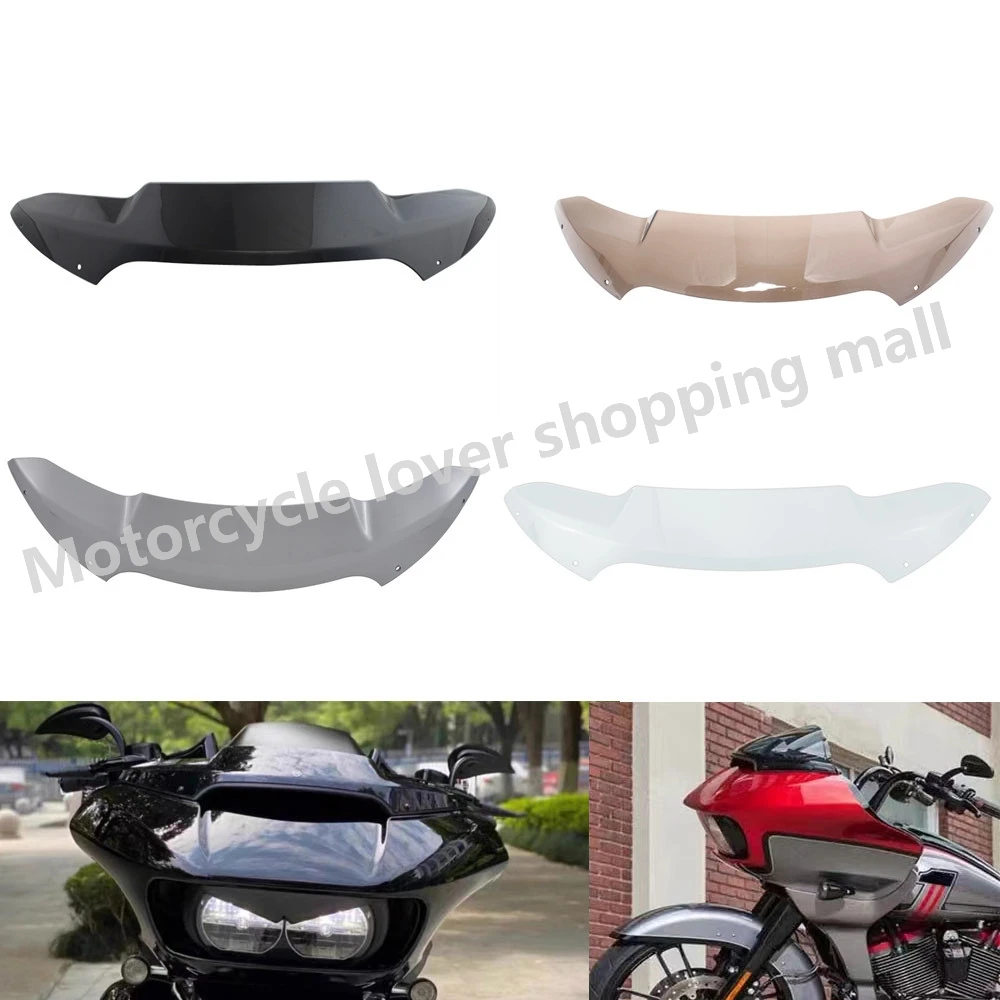 Motocykl 4,5 "górna owiewka szyby przedniej deflektor wiatrowy dla Harley Touring Road Glide Ultra CVO FLTRX 2015-2024