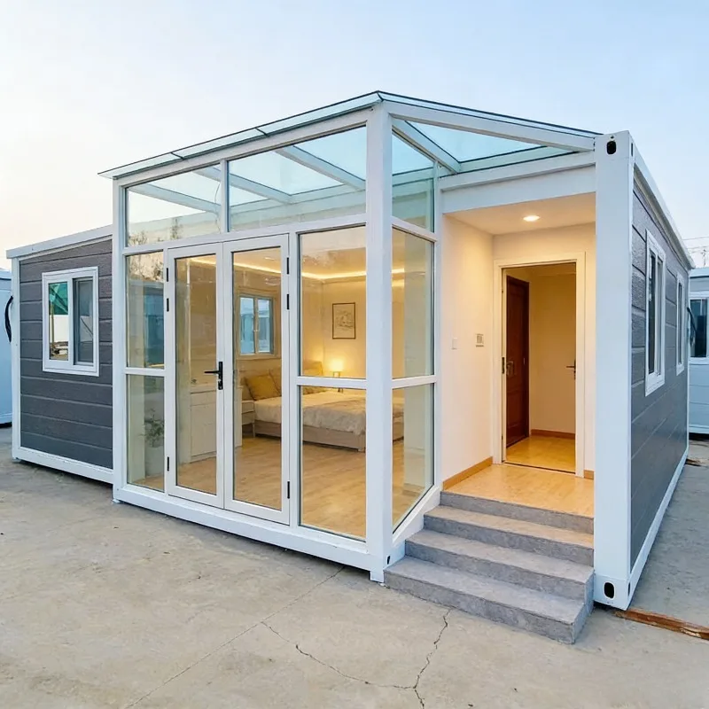 Fast Foldable Steel Container House Factory Price Mobile Villa Construction Site Activity Room Living Folding Container