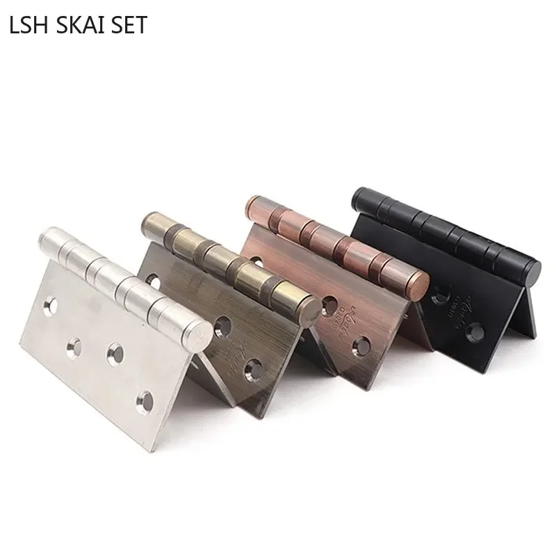 

2pcs/set 4 Inch Stainless Steel Door Hinge Bearing Silence Furniture Hinge Cabinet Doors Windows Hardware with Screws