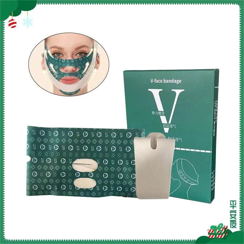 Face-Lift With Sleep Face V Shaper Facial Slimming Bandage Relaxation Shape Lift Reduce Double Chin Face Thining Band Massage