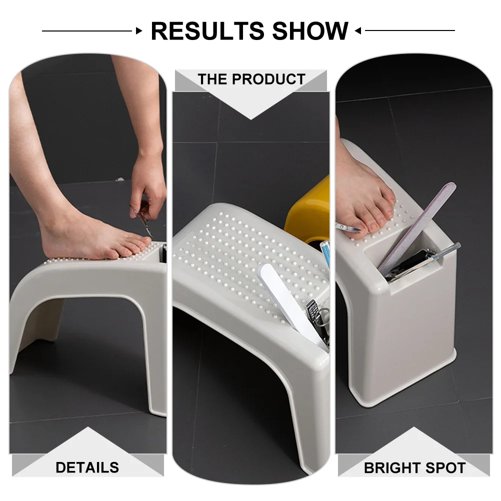 

Подставка для ног для педикюра и душа, нескользящая, прочная, для дома, салона, беременных, пожилых, людей с ограниченными возможностями, многофункциональная