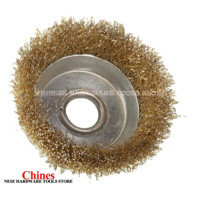 Accessoires de meuleuse d'angle, bol de roue métallique, brosse métallique, disque de meulage antirouille adapté au nettoyage des métaux