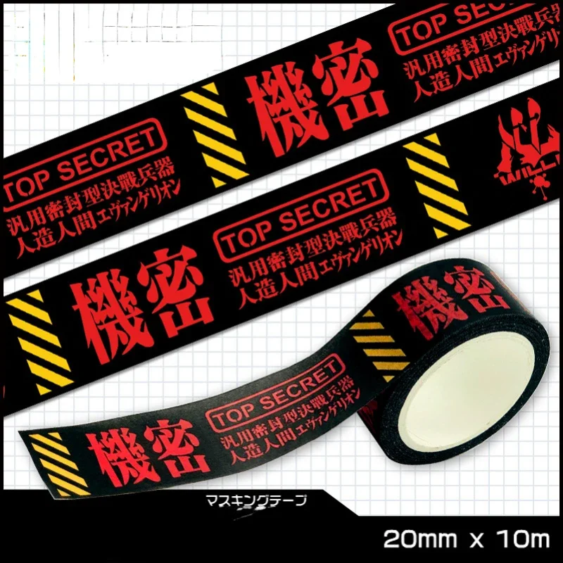 EVANGELION Eva Tape Anime Decoration Tape Paper Cartoon Sticker Masking Tape Scrapbooking School Stationary Office Supplies Gift