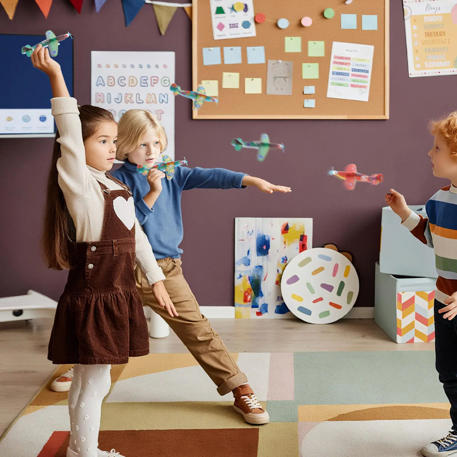 

Набор из 36 поролоновых самолетов-планеров для детей: креативные, портативные, для игр на улице, интерактивные, забавные, в подарок детям