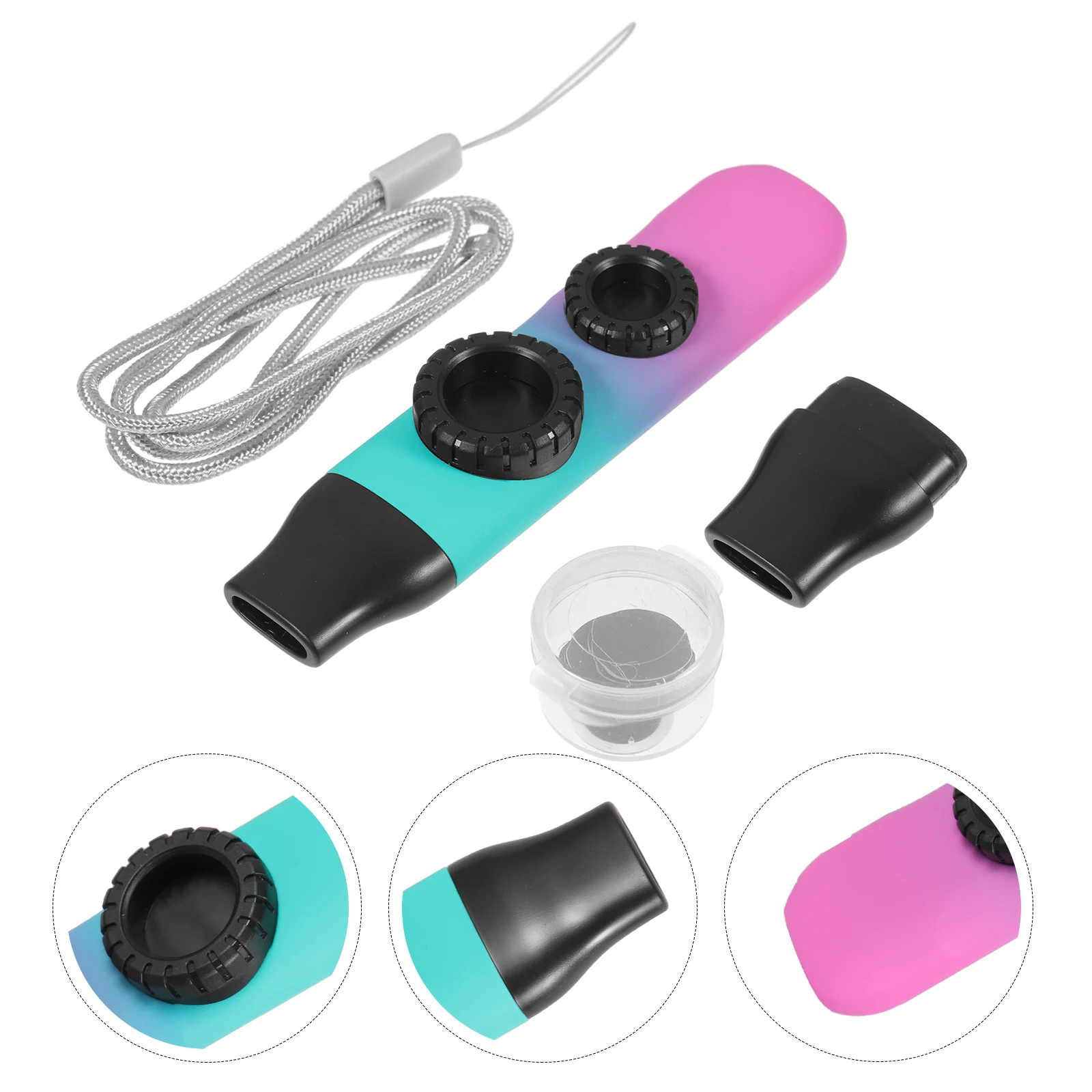 

1 set Double Tone Whistle Hole Kazoo Kids Musical Instruments Portable Kazoos For Adjustable Replacement Flute