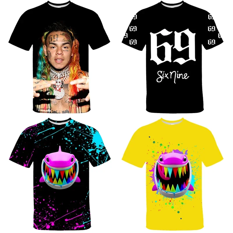 3D Print IX9INE GOOBA Adult Kids T-shirt Summer Fashion Hip Hop Rapper 69 Streetwear Casual Tees Tekashi69 Short Sleeve Tops