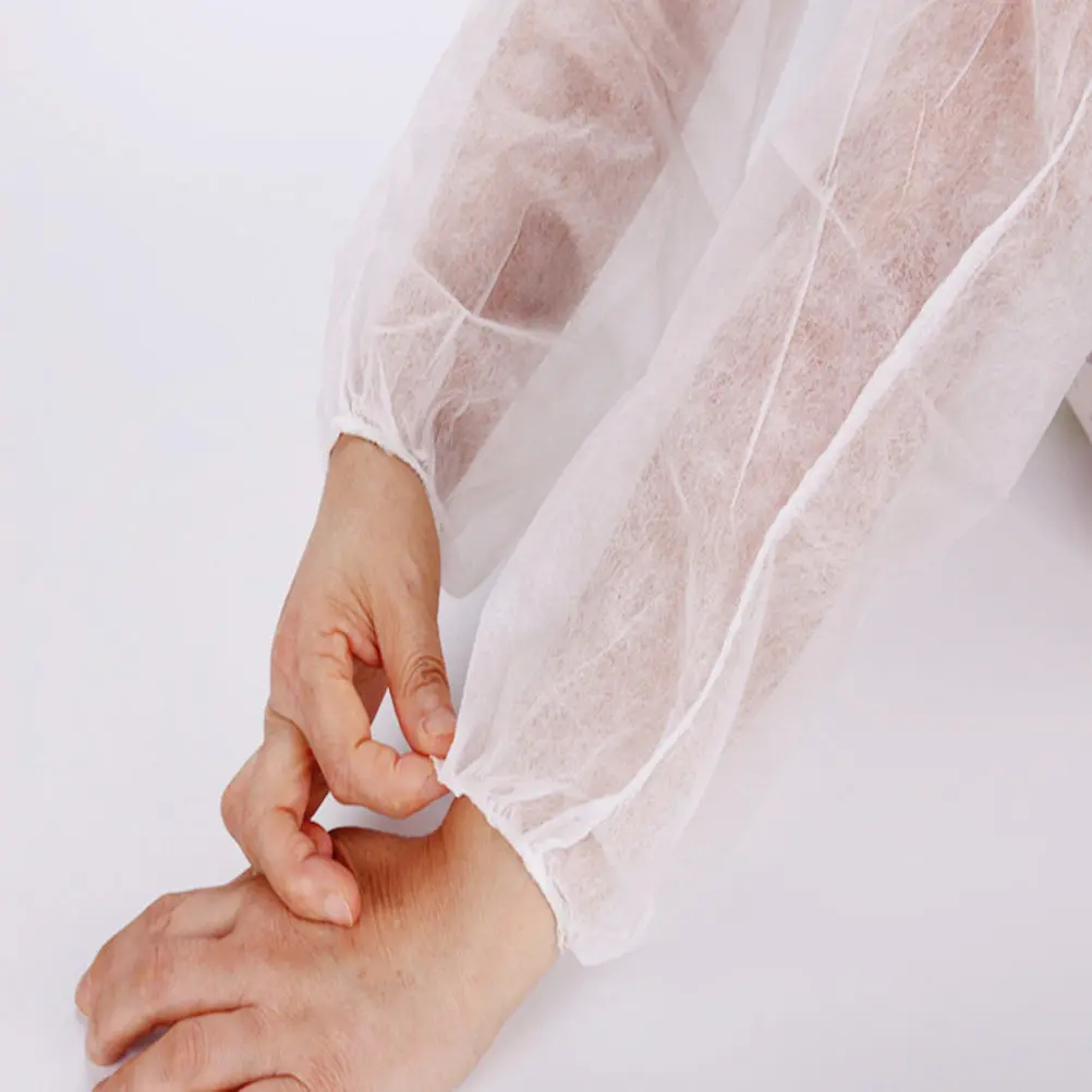 Disposable Nonwoven Oversleeves 100 Pack Oilproof Dustproof Arm Covers for Kitchen Cleaning