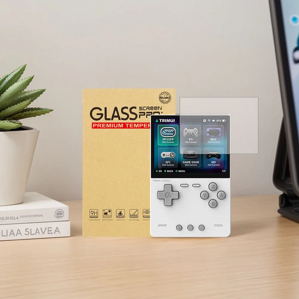 For Trimui Brick Tempered Glass Film Ultra-Clear 9H Screen Tempered Film Tempered Glass Protective Film Game Console Accessories view 3