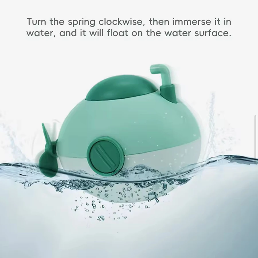 1pcs-욕조 수영 장난감, 어린이 목욕 장난감 플로팅 잠수함, 유아 소년 소녀를위한 욕조 욕실 풀 비치 장난감 세트