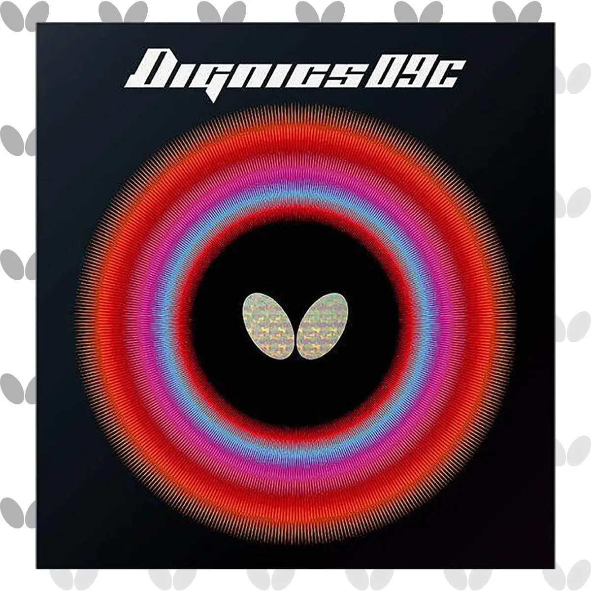 Butterfly Dignics 09C Table Tennis Rubber - 2.1 mm - Red or Black - 1 Inverted Table Tennis Rubber Sheet - Professional