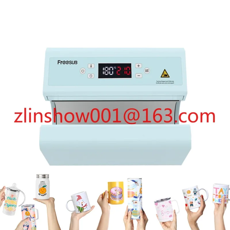 new arrivals Pneumatic mug cup printing machine tumbler mug heat press machines for bottle F300S