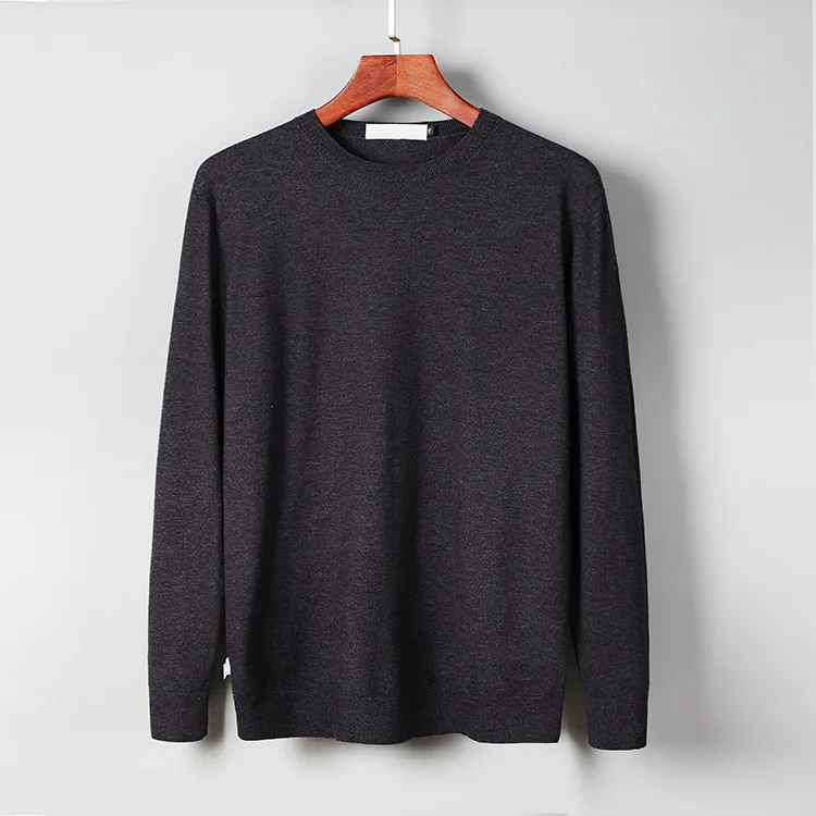 

Men's Faionable Ci Sle Pure Color round Ne Wool Sweater Slim Fit Casual Wear Winter Season Brand New Knitted Top