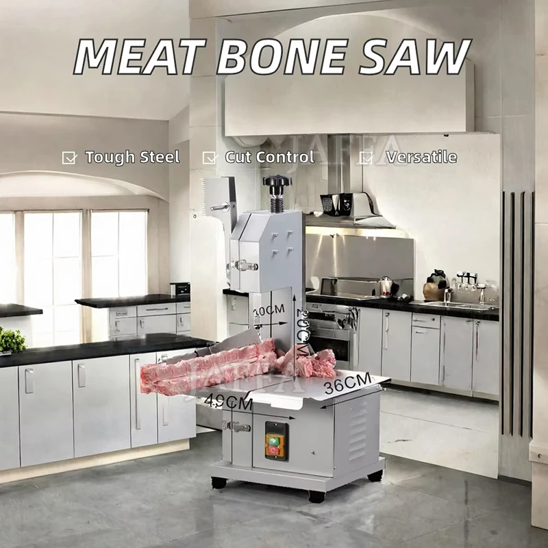 Electric Frozen Meat Bone Cutting Saw/Meat Circular Sawing Machine/Full Stainless Steel Poultry Band Saw Equipment With Blade