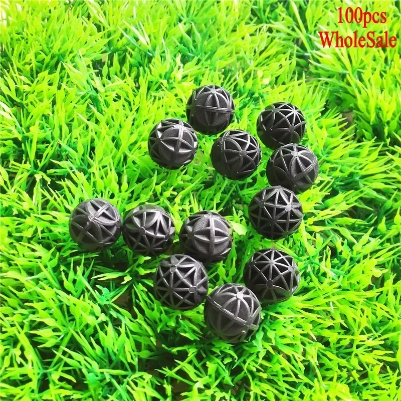 100 pcs 16mm Aquarium Bio Balls Filter Media Wet/Dry Koi Fish Tank Pond Reefx