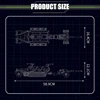 WW2 군사 독일 Sd.Kfz.251/1 모델 빌딩 블록, RM 제어 육군 하프 트랙 포병 트랙터 벽돌 장난감, 어린이 선물 6