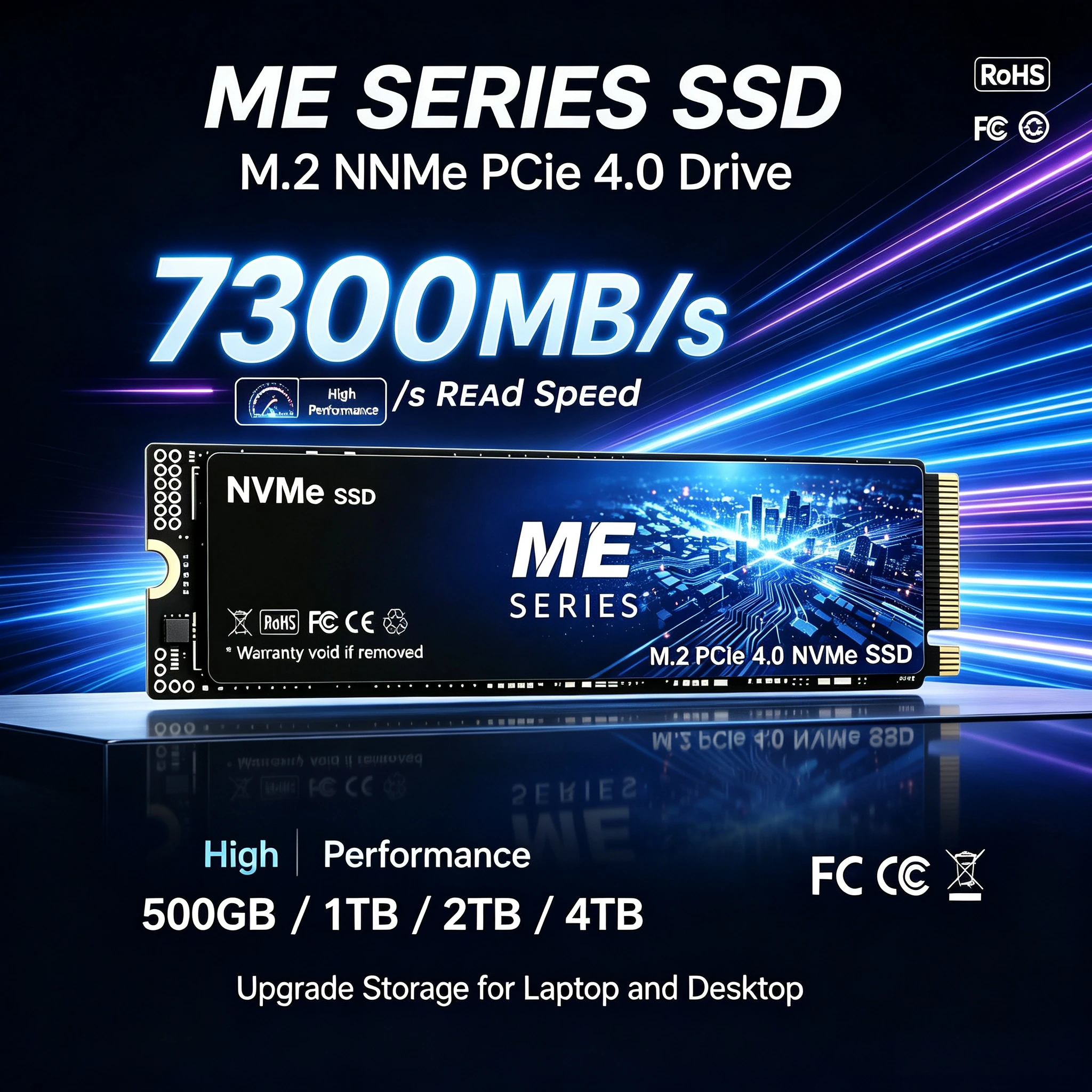 M.2 Nvme 4Tb Pcie 4.0 Ssd - ME 500GB-4TB SSD M.2 NVMe Internal