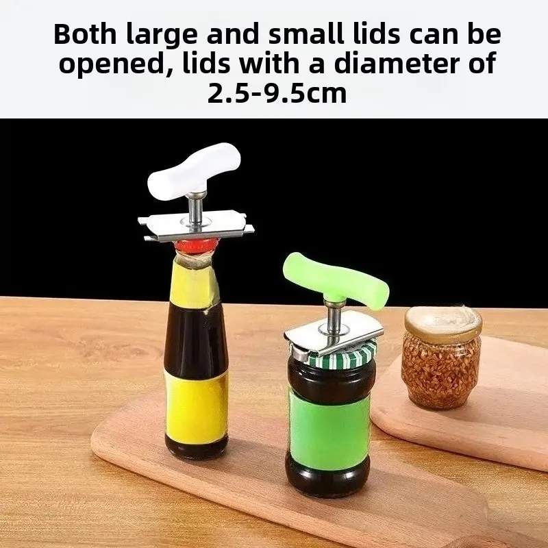 New Adjustable Multi-function Bottle Cap Opener Stainless Steel  Off Jar Opener Labor-saving Screw Can Opener for Kitchen Gadget