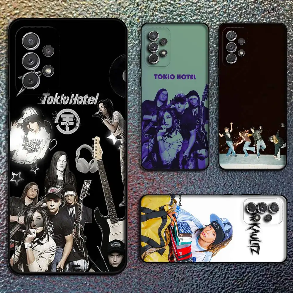 

Band T-Tokio Hotel Phone Case For Samsung S25,S24,S21,S22,S23,S30,Ultra,S20,Plus,Fe,Lite,Note,10,9,5G Black Cover